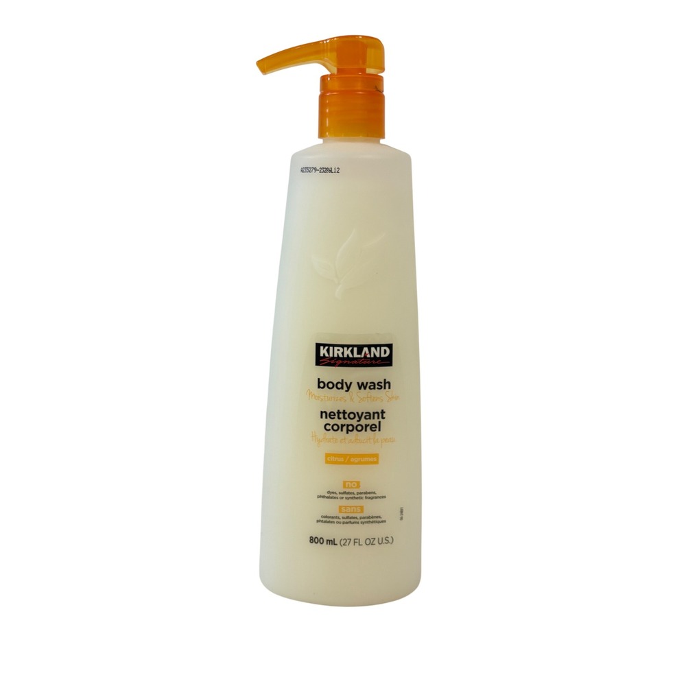 Kirkland Signature Body Wash 27oz Citrus Moisturizing Plant-Based Vegan